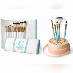 Carmindy & Co. Makeup Brush Set with Brush Cleaner